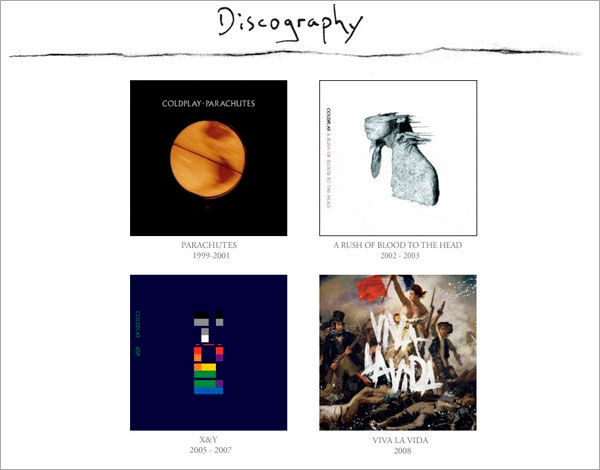Coldplay: Viva La Vida Website