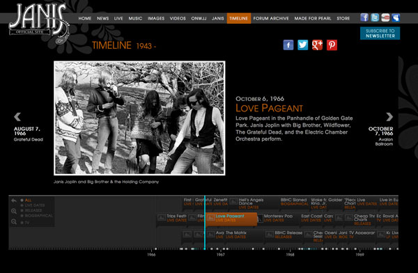Janis Joplin - Website