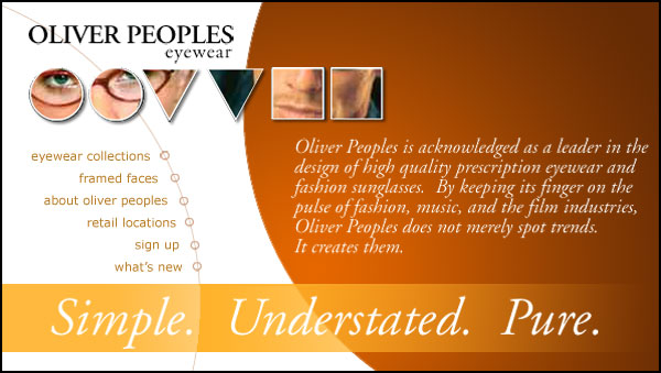 Oliver Peoples - Website