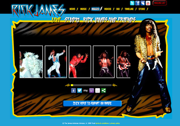 Rick James - Website